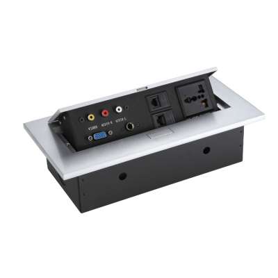 Universal Three Inserted Multifunctional Desktop  Socket