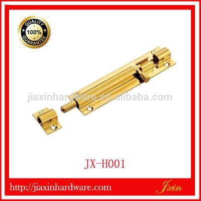 Solid brass sliding door hook flush bolt lock brass barrel bolt tower bolt door and window latch